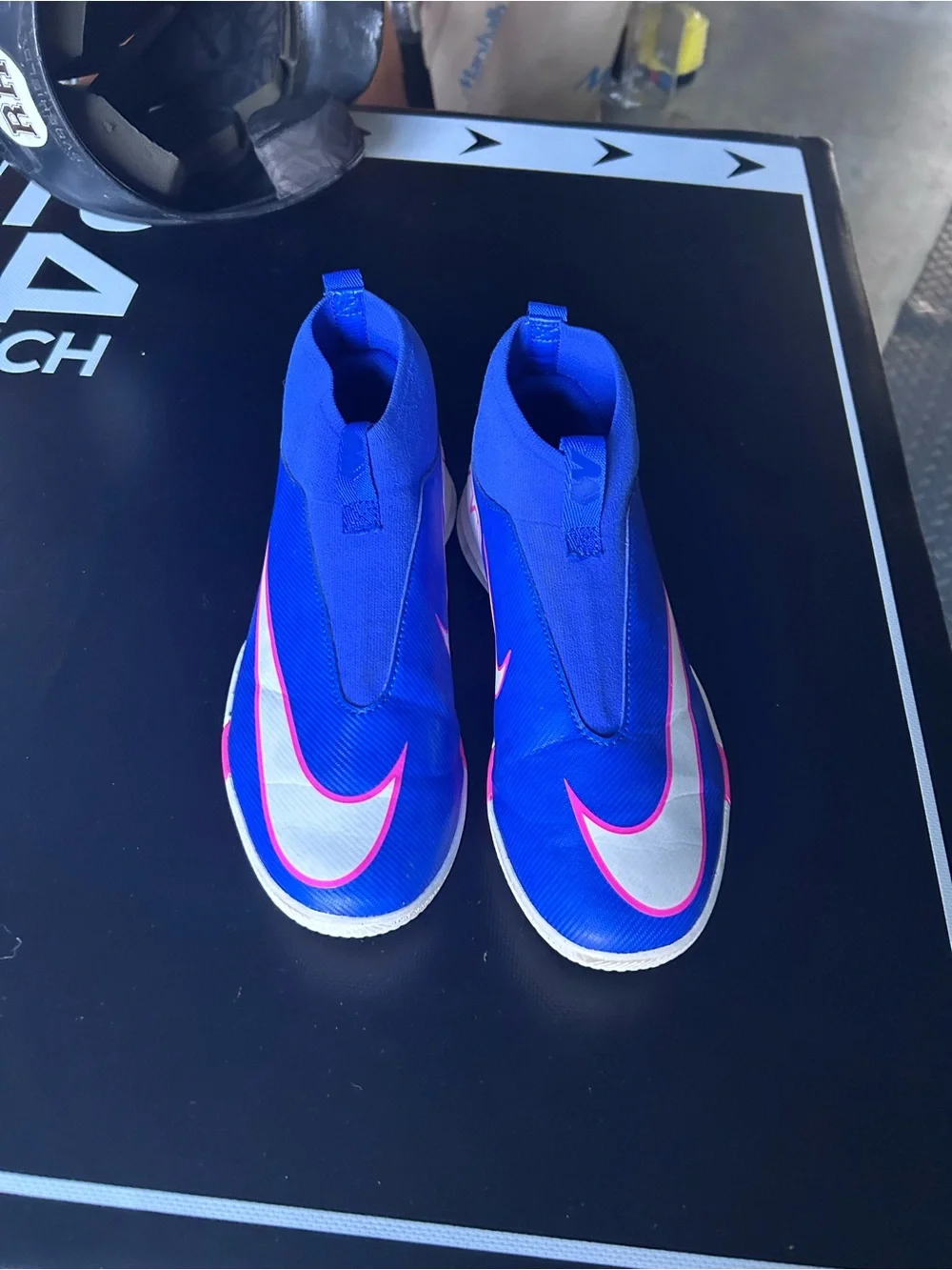 Nike Jr Mercurial Superfly 10 Academy Turf Royal Blue Slip-On soccer shoes